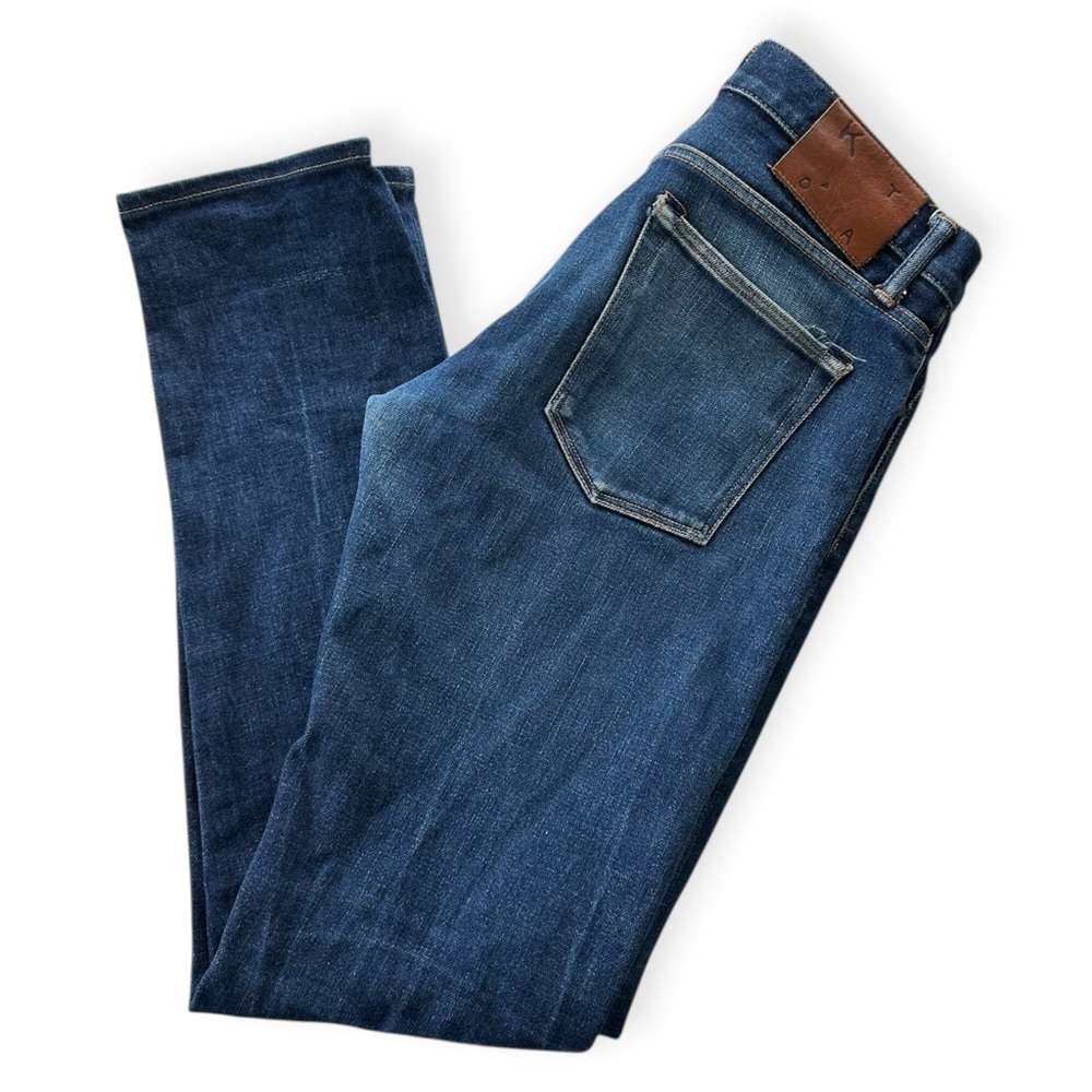 Men's Straight Jeans in Dark Blue - Picture 2 of 11